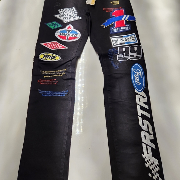 Nascar 🏁 🏎 Blk Denim Jeans👖 - Picture 7 of 10